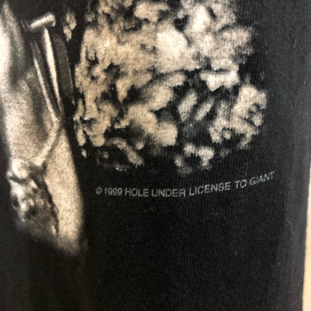 Hole vintage 1999 rare concert t shirt Courtney Love on the front size large - Picture 11 of 16